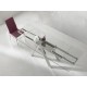 Mesa comedor Extensible con Tapa de Cristal o cerámica y patas Metálicas Ref Q130000