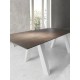 Mesa comedor Extensible con Tapa cerámica y patas de madera Ref Q136000