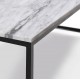 Mesa de Centro con tapa en marmol y patas metálicas Ref L175000