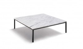 Mesa de Centro con tapa en marmol y patas metálicas Ref L178000