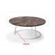Mesa de Centro redonda con tapa en marmol y patas metálicas Ref L180000