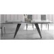 Mesa comedor Extensible con Tapa Cristal o cerámica y patas metálicas Ref Q21000