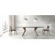 Mesa comedor Extensible con Tapa cerámica y patas de madera Ref Q17000