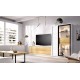 Salón moderno con módulo televisión, armario y vitrina Ref YD02
