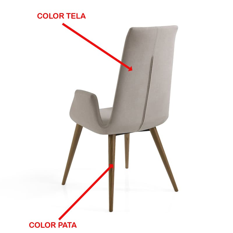 Silla tapizada respaldo alto - Artikalia - Muebles de diseño y tendecia