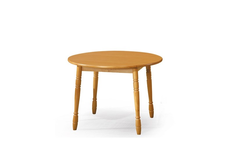 Mesa de Comedor redonda fabricada en madera de Pino Ref JI10003