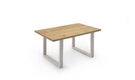 Mesa de Comedor con tapa maciza y pata de madera Ref JI10009