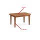 Mesa de Comedor Extensible fabricada en madera de Pino Ref JI10020