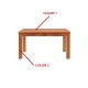 Mesa de Comedor Extensible fabricada en madera de Pino Ref JI10023