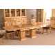 Mesa de Comedor Extensible de estilo Provenzal fabricada en madera de Pino Ref JI10024