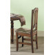 Silla con asiento de Enea de estilo provenzal fabricada en madera de pino acabado a elegir Ref JI10079