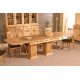 Salón comedor estilo provenzal con Vitrina, aparador, mesa de comedor y sillas Ref JI77