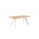 Mesa comedor de estilo industrial con tapa en madera de Roble Ref IX22000
