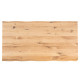 Mesa comedor de estilo industrial con tapa en madera de Roble Ref IX23000
