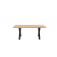 Mesa comedor con tapa en madera maciza de Roble Ref IX24000