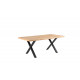 Mesa comedor con tapa en madera maciza de Roble Ref IX25000