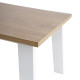 Mesa comedor con patas de madera y tapa en chapa de Roble Ref IX31000