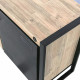 Aparador de estilo industrial fabricado en madera de Acacia y metal Ref IX51000