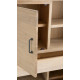 Librero Bajo de estilo industrial fabricado en madera de Acacia y metal Ref IX55000