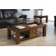 Mesa de Centro elevable con cajones y tapa en madera o cristal Ref R36000