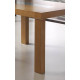 Mesa de Comedor extensible con tapa de madera y detalle cristal Ref R62000