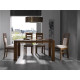 Mesa de Comedor extensible tapa madera con detalle cristal Ref R65000