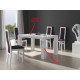 Mesa de Comedor extensible tapa madera con detalle cristal Ref R65000