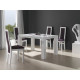 Mesa de Comedor extensible tapa madera con detalle cristal Ref R66000