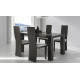 Mesa de Comedor extensible tapa madera con detalle cristal Ref R67000