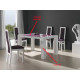 Mesa de Comedor extensible con tapa cristal Ref R68000