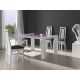 Mesa de Comedor extensible con tapa cristal Ref R68000