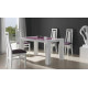 Mesa de Comedor extensible con tapa cristal Ref R68000