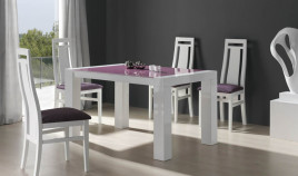 Mesa de Comedor extensible con tapa cristal Ref R68000