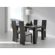 Mesa de Comedor extensible con tapa cristal Ref R69000