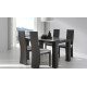 Mesa de Comedor extensible con tapa cristal Ref R69000