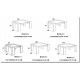 Mesa de Comedor extensible con tapa cristal Ref R69000