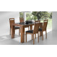 Mesa de Comedor extensible con tapa cristal Ref R70000