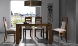 Mesa de Comedor extensible con tapa madera Ref R71000