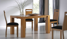 Mesa de Comedor extensible con tapa madera Ref R72000