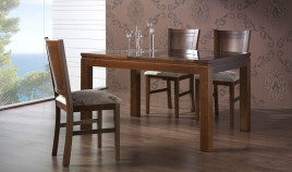 Mesa de Comedor extensible con tapa en madera o cristal Ref R74000