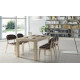 Mesa de Comedor extensible moderna con detalle cristal Ref R92000