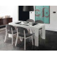 Mesa de Comedor extensible moderna con detalle cristal Ref R94000