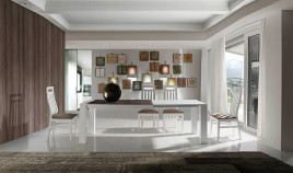 Mesa de Comedor extensible con tapa porcelánica Ref R97000