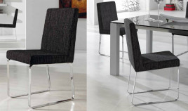 Silla de Comedor moderna con patas metálicas Ref R106000