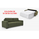 LC37100 Sofá cama con colchón de 18 cm de altura y con opción de chaiselongue