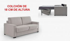 LC41100 Sofá cama con colchón de 18 cm de altura