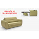 LC42000 Sofá cama con colchón de 18 cm de altura disponible en 2, 3 y 4 plazas
