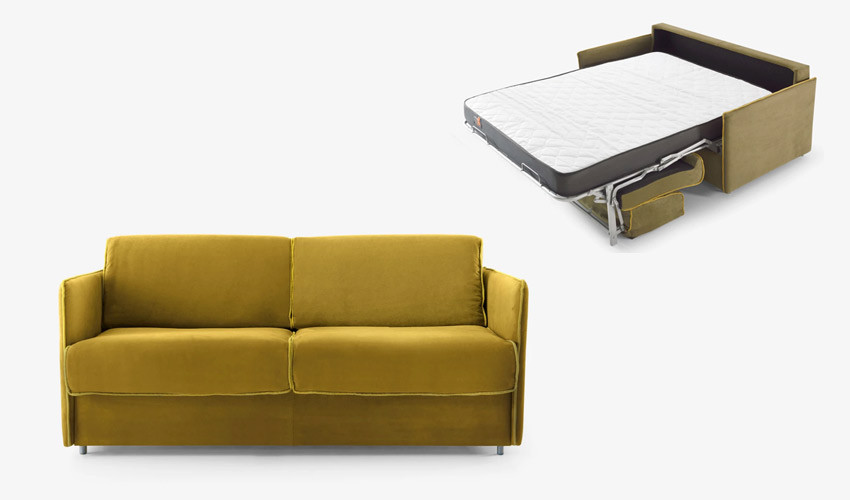 LC43100 Sofá cama con apertura Italiana disponible en 4, 3, 2 y 1 plazas y con opción de chaiselongue