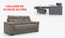 LC56100 Sofá cama con colchón de 18 cm de altura y con opción de chaiselongue