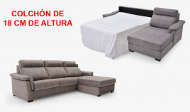 LC58200 Sofá cama chaiselongue con arcón